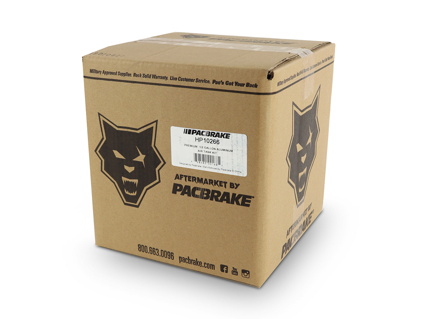 HP10266 1/2 Gallon Aluminum Premium Air Tank Kit